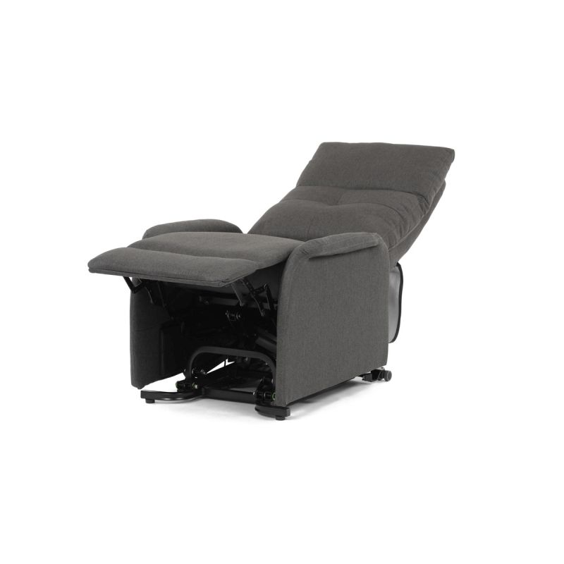 Elektrické polohovateľné kreslo sivé, TV-5482 GREY2
