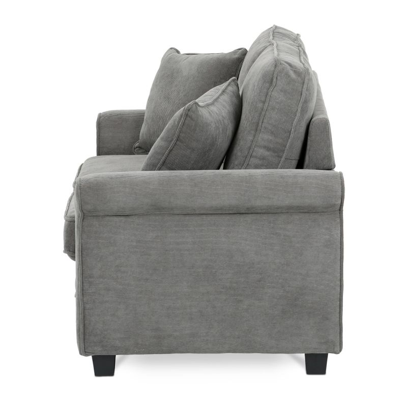 Rozkladacia pohovka, sivá látka, ASB-4170 GREY2