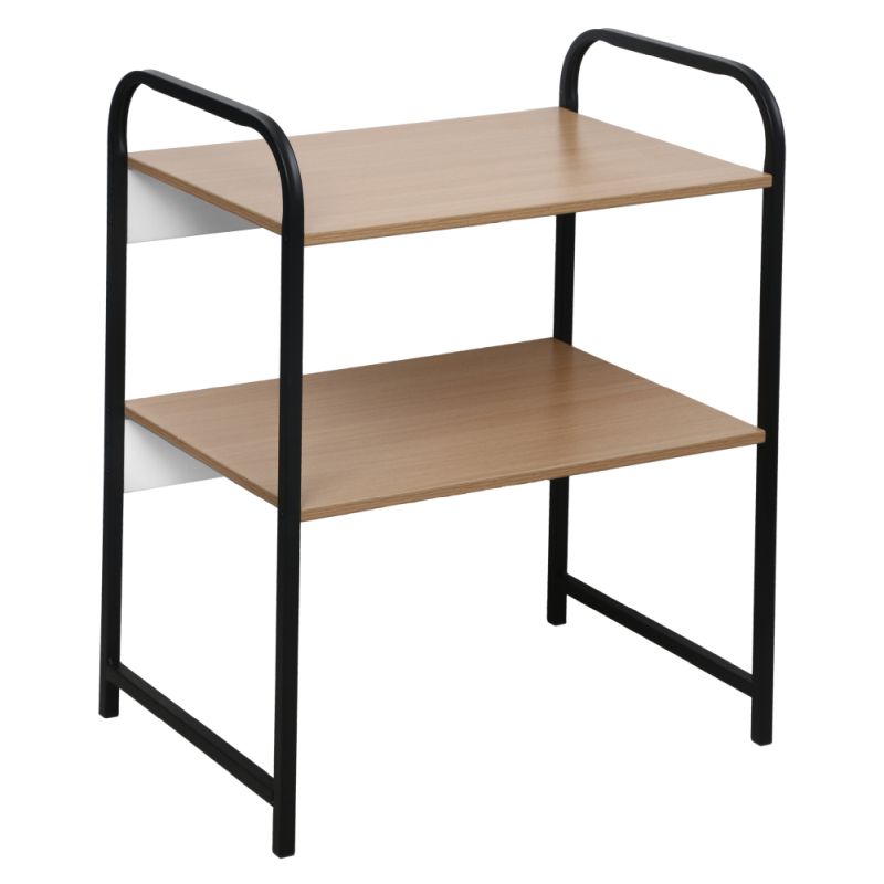 Regál, 53cm, čierny, hnedý, BAYAN