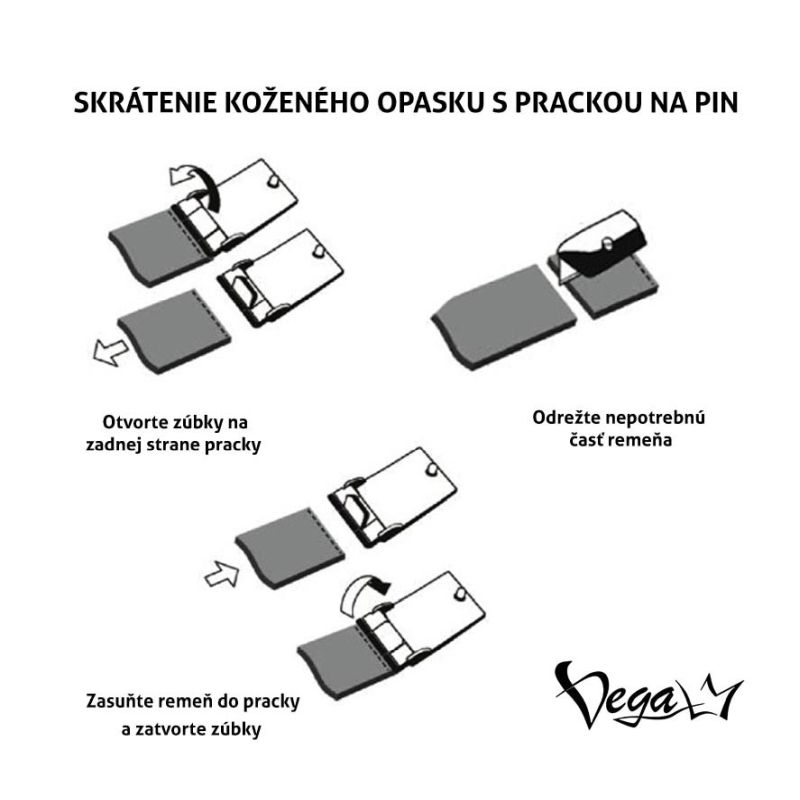 Dizajnová kovová pracka BROOCH, 40mm