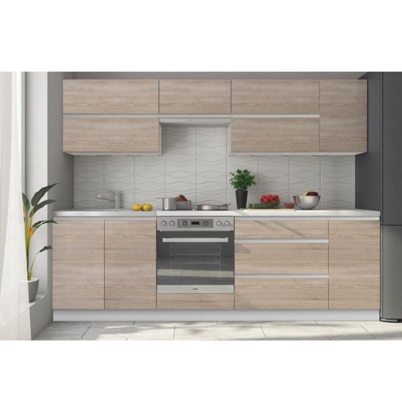 Horná skrinka, 60cm, dub sonoma, biela, LINE G 60 U