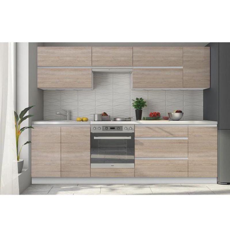 Spodná skrinka rohová, 72cm, dub sonoma, biela, LINE DR L