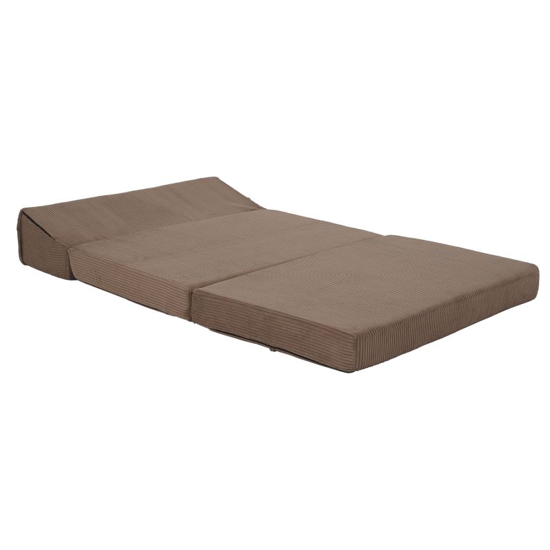 Skladací matrac/kreslo, 2v1, béžová, VEDIS