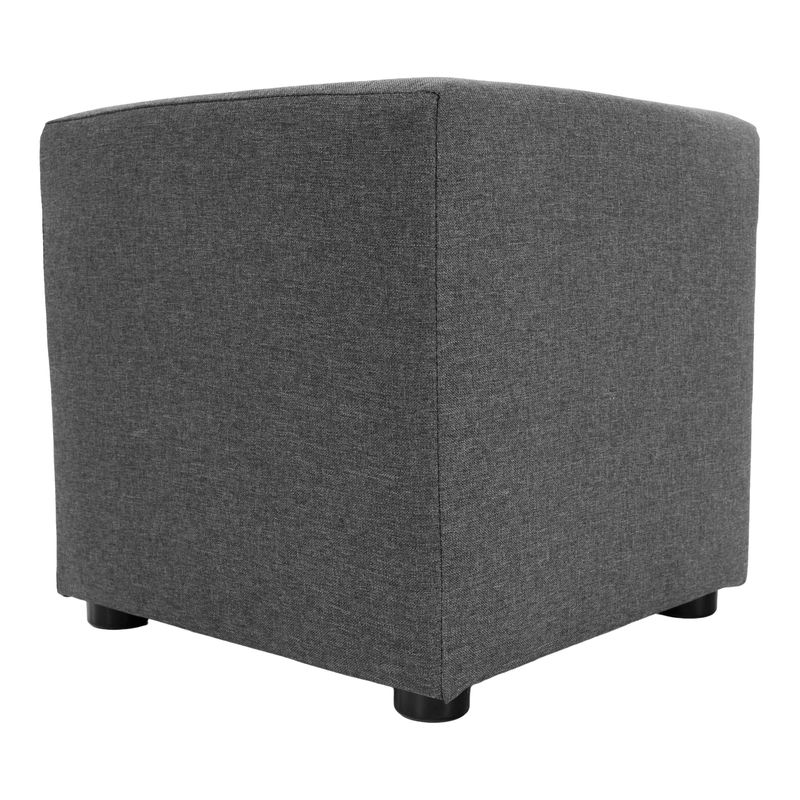 Taburet, 40cm, sivá látka Savana, REGOR