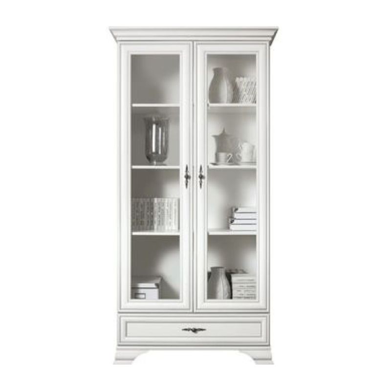 Vitrína, 99cm, alpská biela, KENTAK REG2W1S