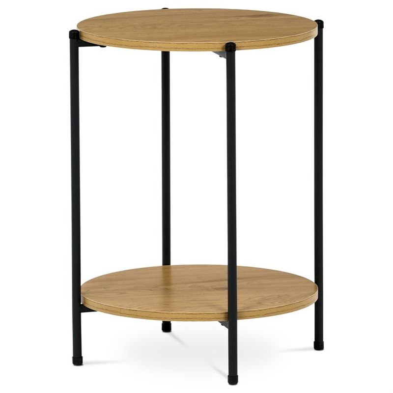 Príručný stolík 44x44cm, MDF, divoký dub, CT-G1005 OAK