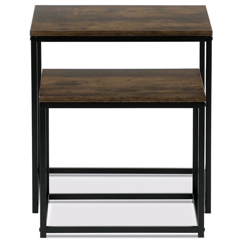 Set 2ks stolíkov 50x50cm, MDF staré drevo, AF-076 OLW