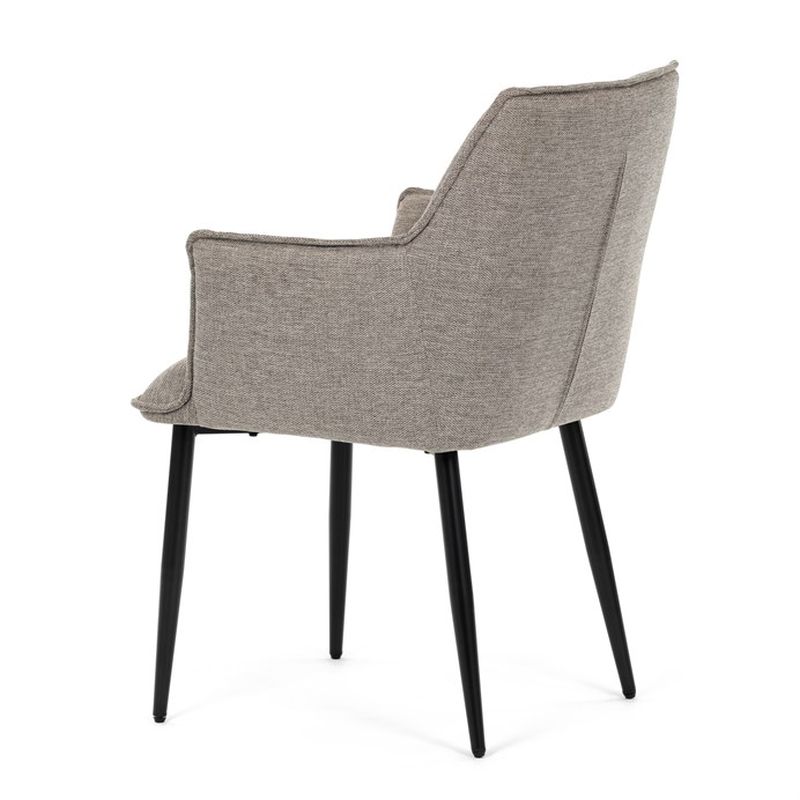 Jedálenská stolička, béžová, látka, DCH-J2139 LAN2