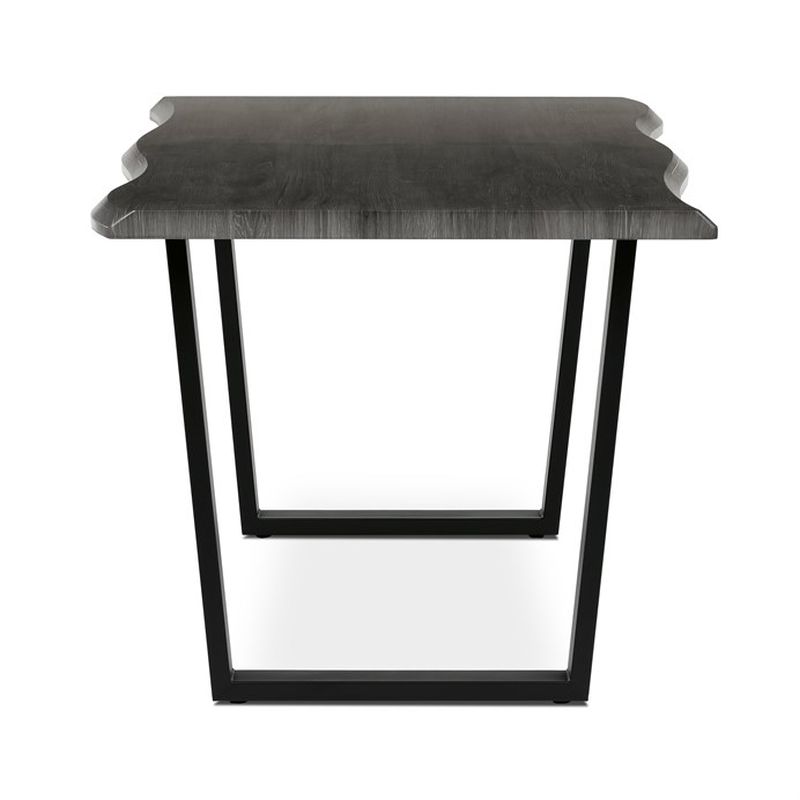 Jedálenský stôl 160x90cm, MDF, kov, sivý dub, HT-F4216 GREY