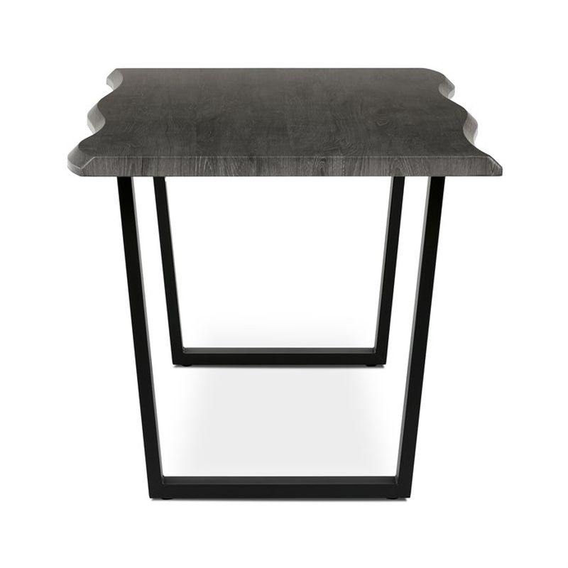 Jedálenský stôl 180x90cm, MDF, kov, sivý dub, HT-F4218 GREY