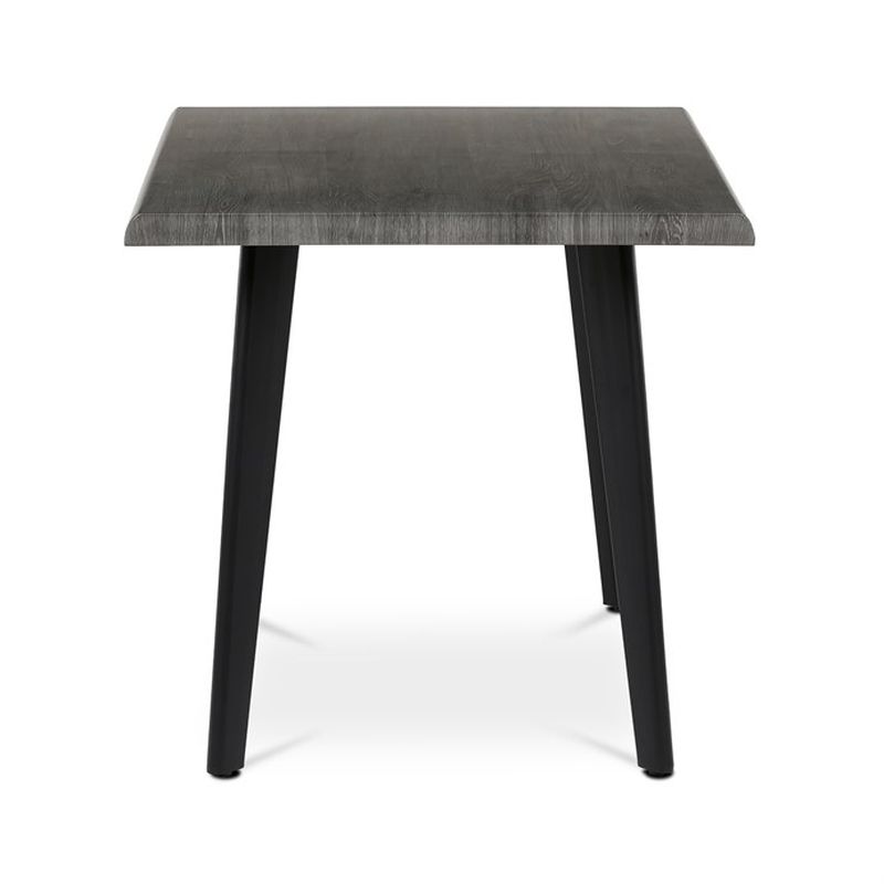 Jedálenský stôl 130x80cm, MDF, kov, sivý dub, HT-F4413 GREY