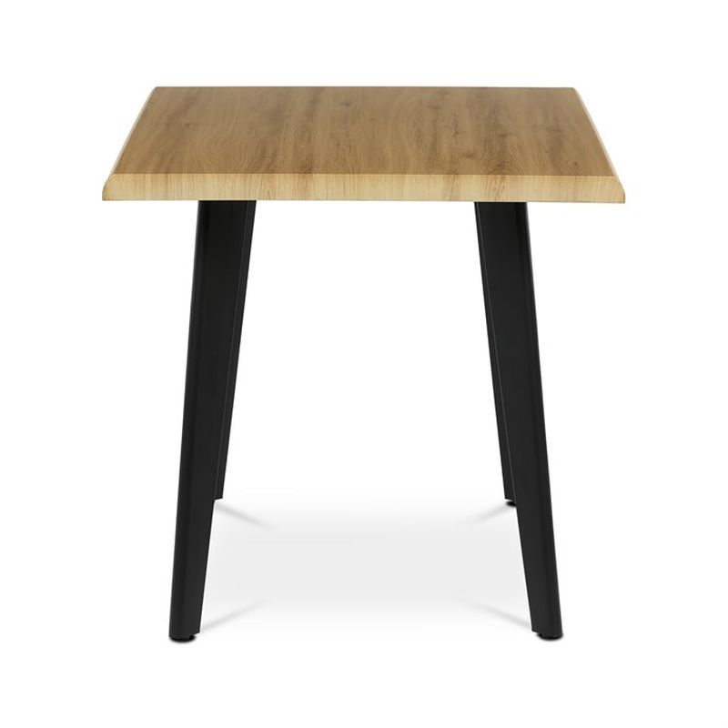 Jedálenský stôl 130x80cm, MDF, kov, divoký dub, HT-F4413 OAK