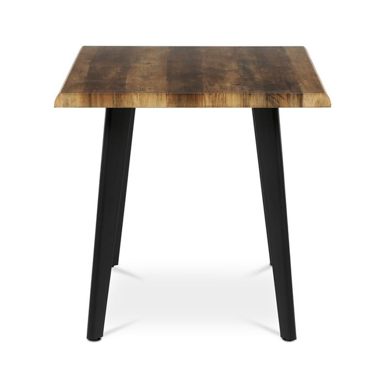 Jedálenský stôl 130x80cm, MDF, kov, staré drevo, HT-F4413 OLW