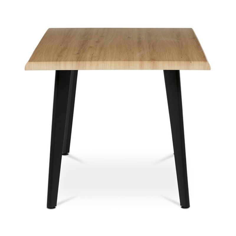 Jedálenský stôl 160x90cm, MDF, kov, divoký dub, HT-F4416 OAK