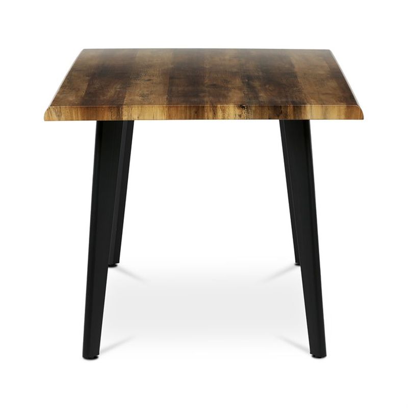 Jedálenský stôl 160x90cm, MDF, kov, staré drevo, HT-F4416 OLW
