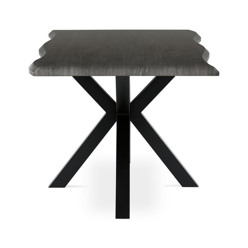 Jedálenský stôl 180x90cm, MDF, kov, sivý dub, HT-F4618 GREY