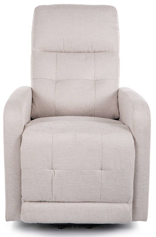 Elektrické polohovacie kreslo, svetlobéžová látka, Signal, OTUS II BREGO