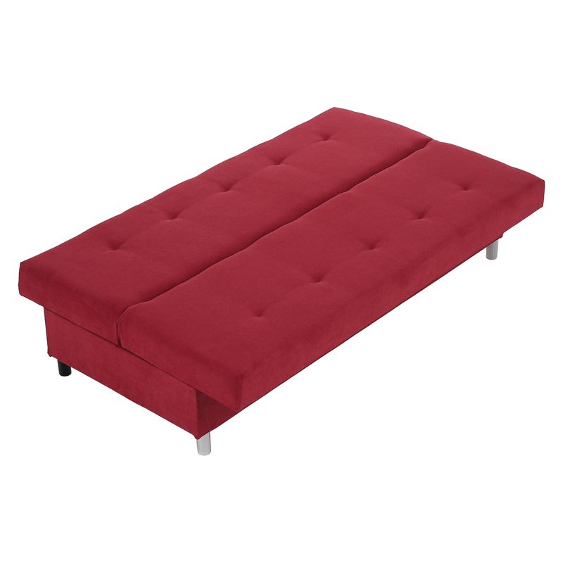 Rozkladacia pohovka, červená látka, ALADA