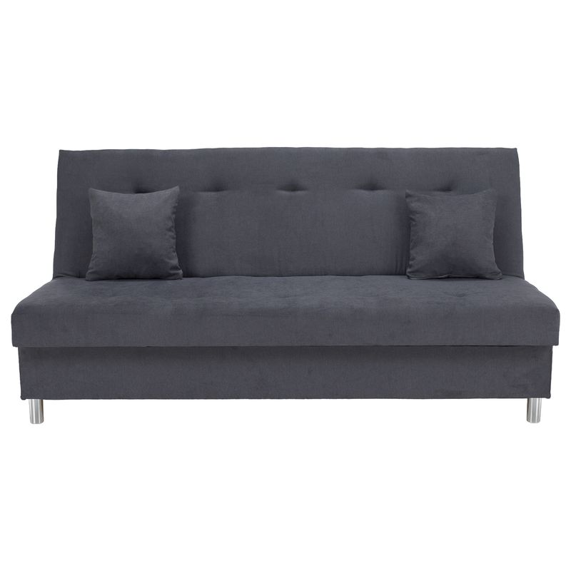 Rozkladacia pohovka, látka sivá, ALADA