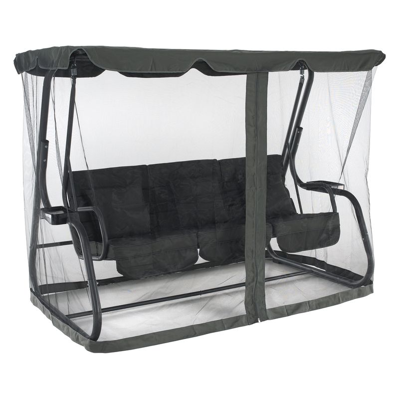 Záhradná hojdačka, tmavosivá, MIJA