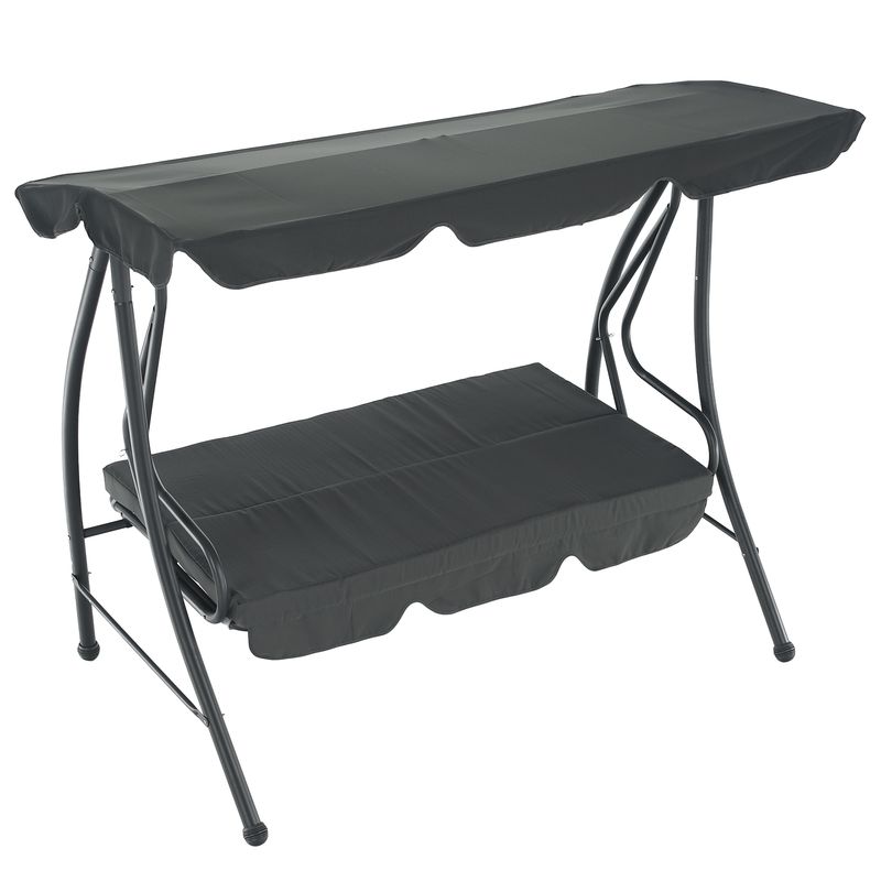 Záhradná hojdačka, sivá, KEMI