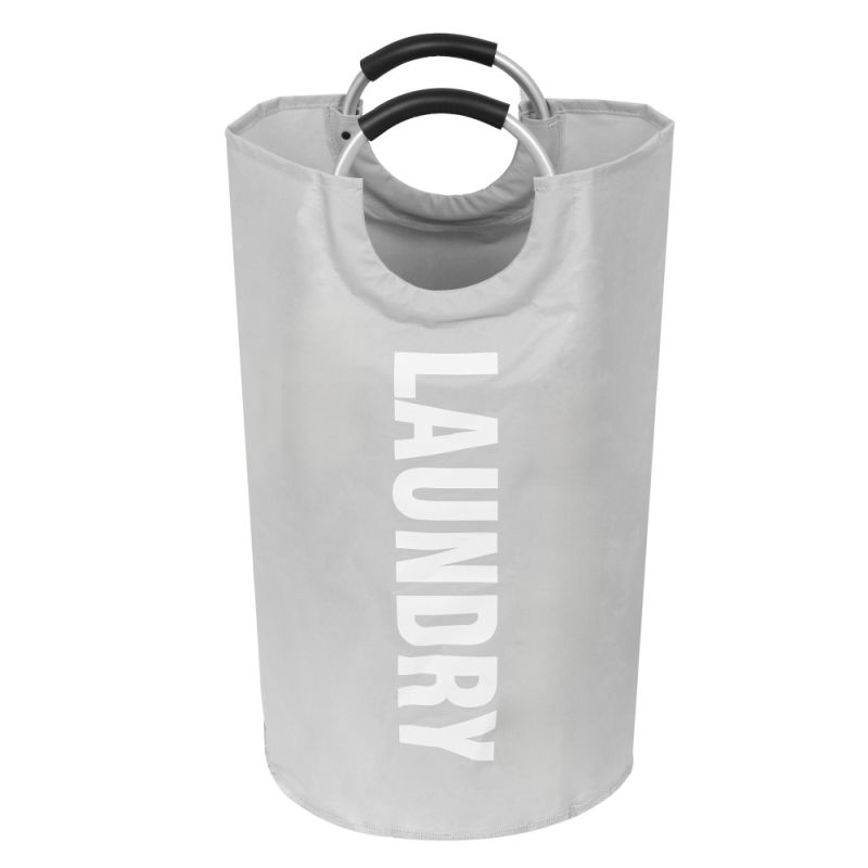 Látkový kôš na bielizeň, 38cm, sivý, DARILO