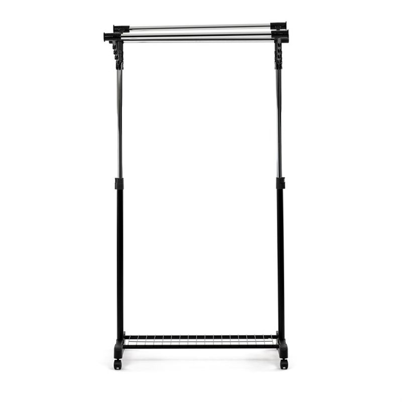 Stojan na šaty, čierny, kov, 84521 BK