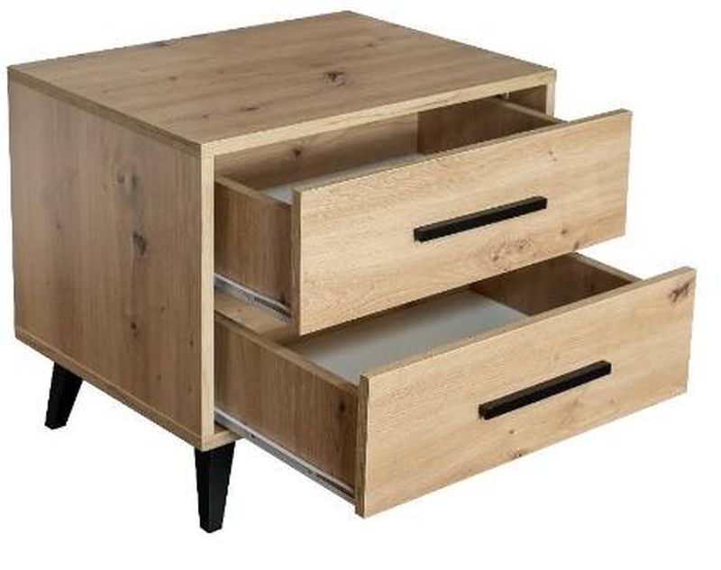 Nočný stolík, 53cm, dub artisan, KOS