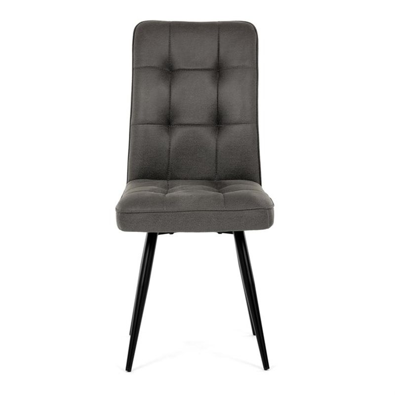 Jedálenská stolička, sivá, vintage, látka, DCL-D1250 GREY3