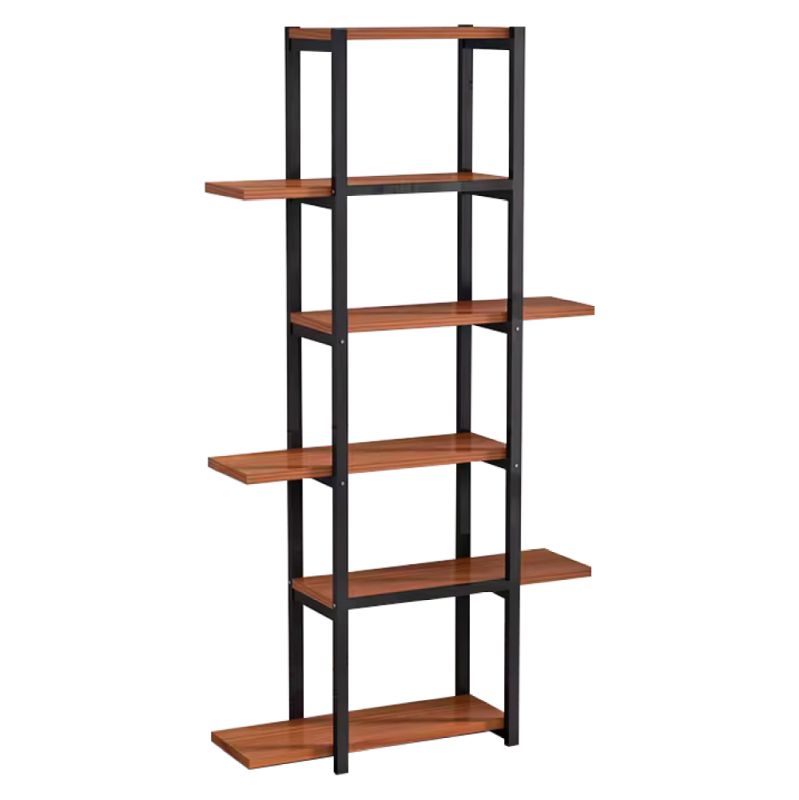 Regál, 78cm, čierny, rustikálne drevo, LEMY