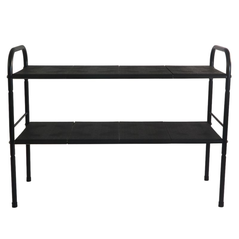 Regál, 50-90cm, nastaviteľný, čierny, SOMER