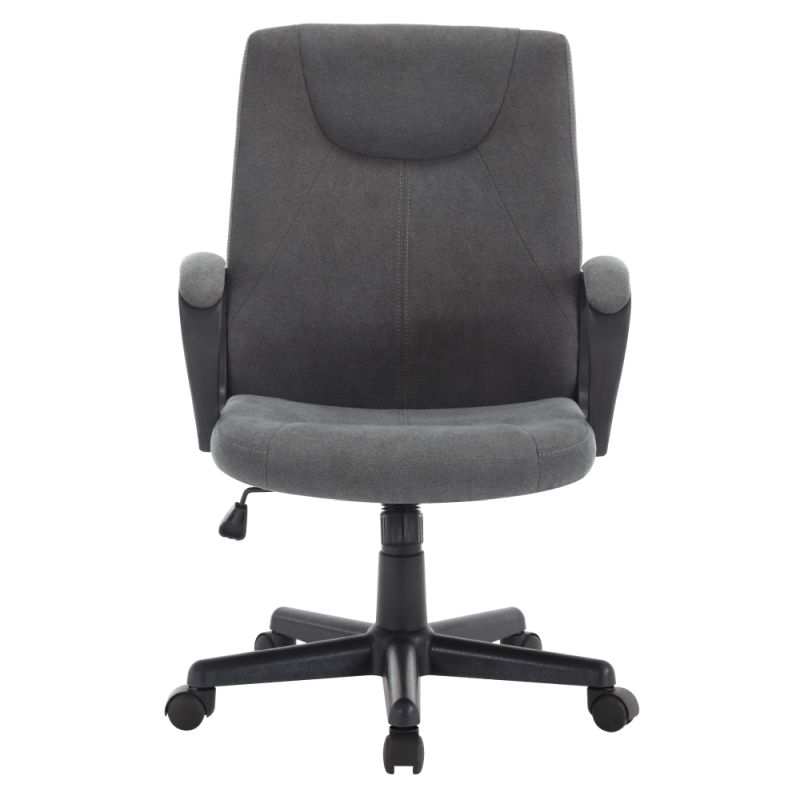 Kancelárske kreslo, tmavosivá látka, REVIN