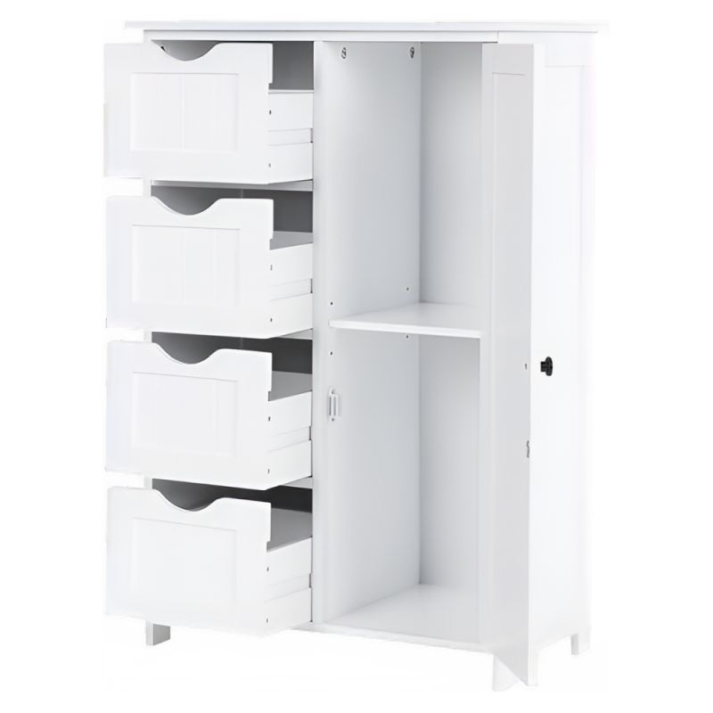 Skrinka, regál, 50cm, kombinovaná, biela, STORMI