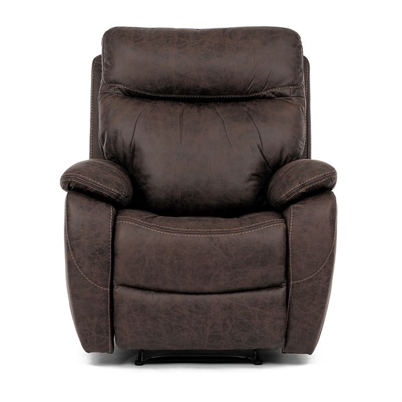 Polohovacie kreslo, vintage, látka, hnedá, 150 kg, TV-4092 BR3