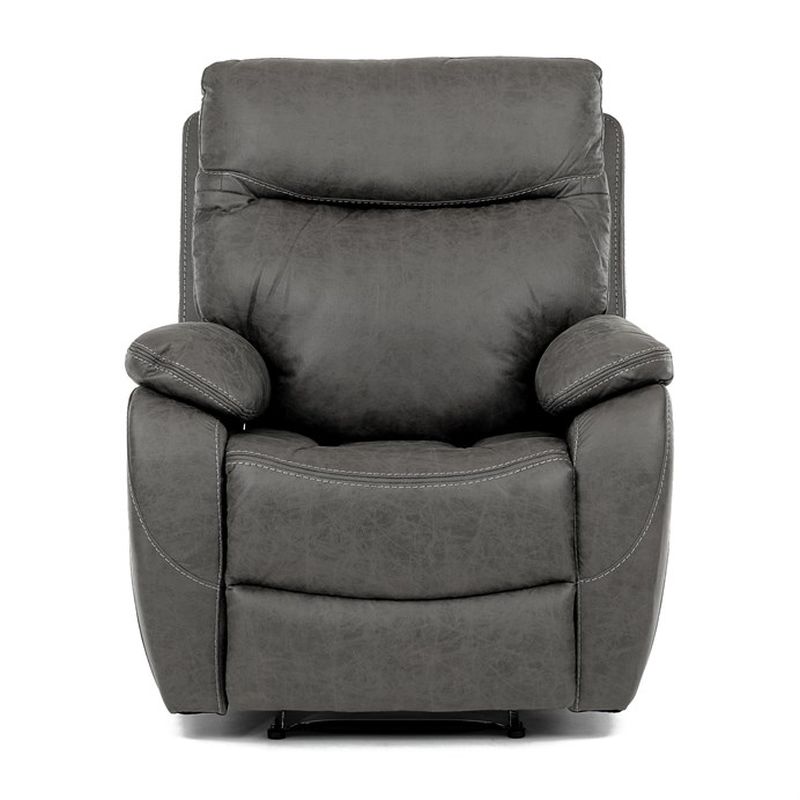 Polohovacie kreslo, vintage, látka, sivá, 150 kg, TV-4092 GREY3