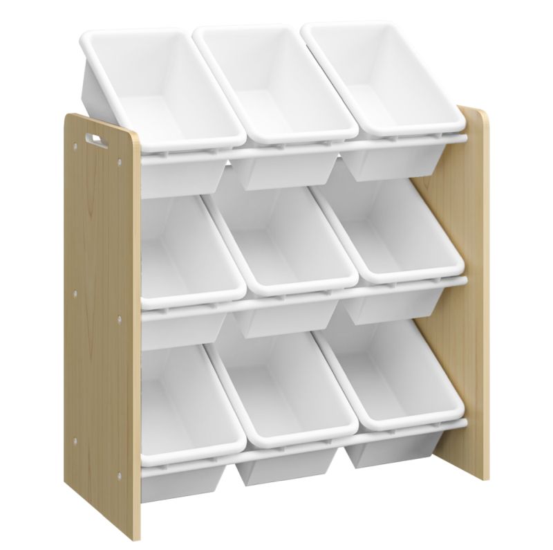 Organizér na hračky, 65cm, prírodný, biely, BOIS
