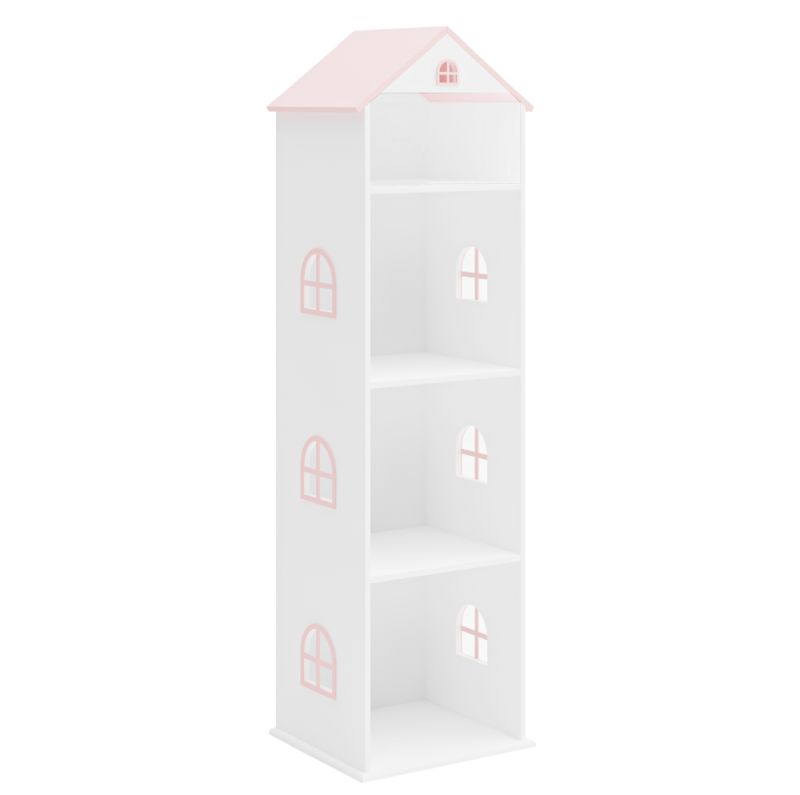 Detská knižnica, 40cm, biela, ružová, MAISON TYP 2