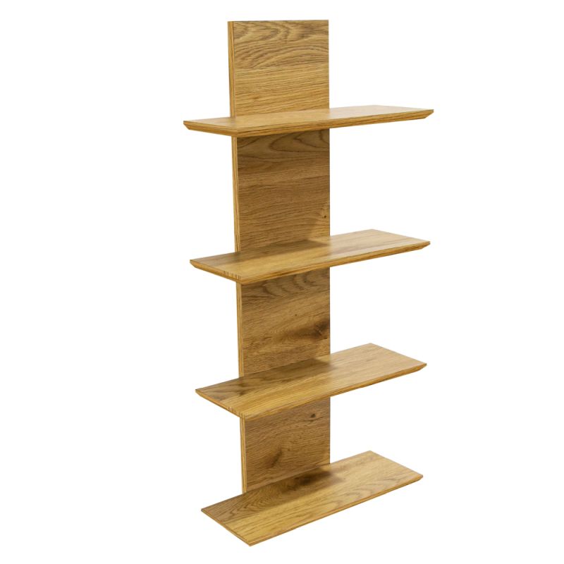 Polica závesná, 40cm, dub, ROBUS