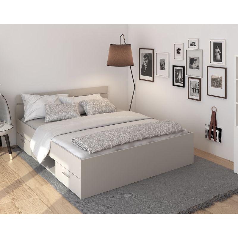 Manželská posteľ, 160x200, cashmere, MICHIGAN NEW