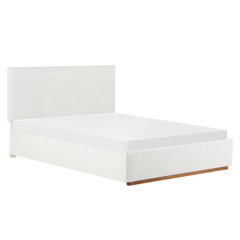 Manželská posteľ, 160x200, s roštom, biela, NUVOLA