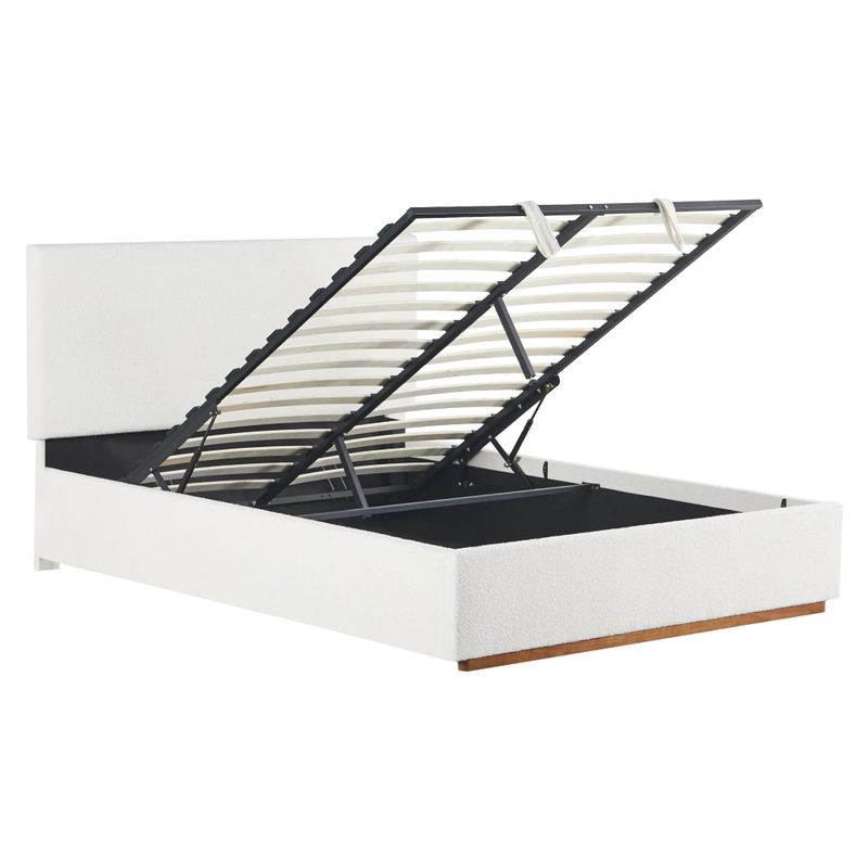 Manželská posteľ, 180x200, s roštom, biela, NUVOLA