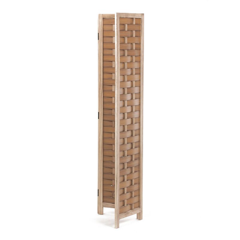 Paraván, 121cm, masív, prírodný, EF-L186 NAT
