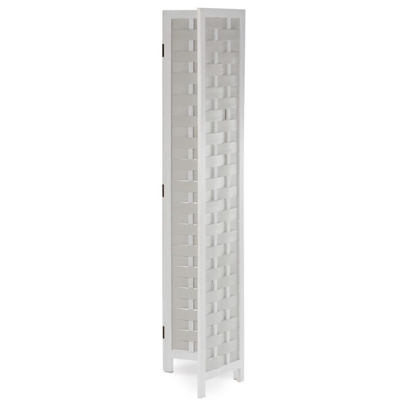 Paraván, 121cm, masív, biely, EF-L186 WT