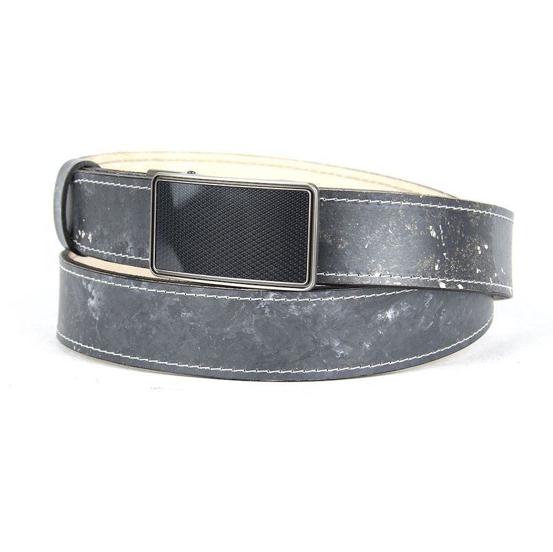 Kožený ručne maľovaný opasok, pracka s brzdou, 133cm, Limitovaná edícia 09