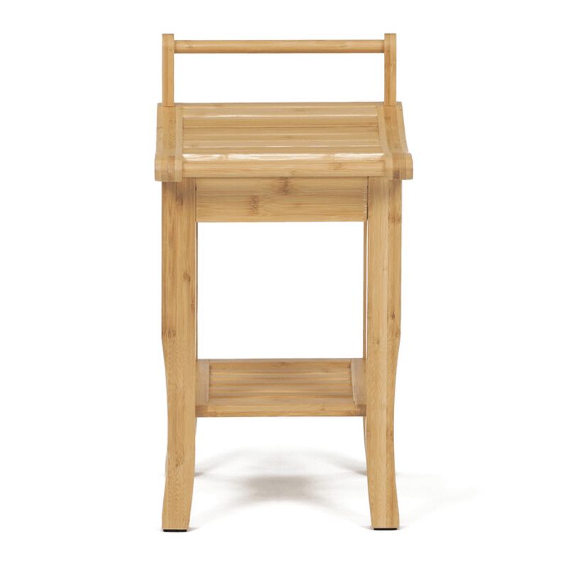 Taburet, 28cm, bambus, prírodný, DR-B063 NAT