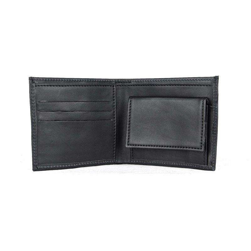 Pánska jednoduchá peňaženka z pravej kože č.8762 v čiernej farbe