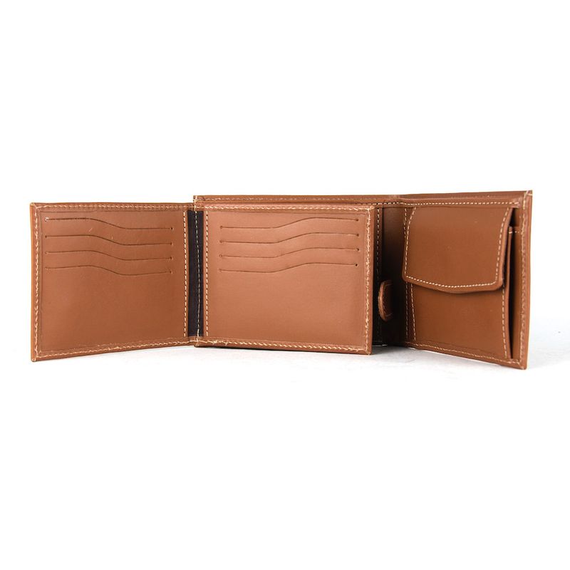 Elegantná peňaženka z pravej kože č.8552 vo svetlo hnedej farbe