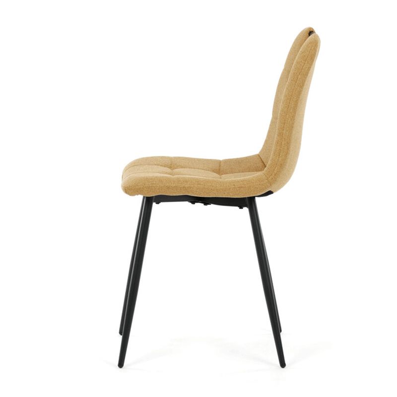 Jedálenská stolička, žltá, látka, DCL-V2017 YEL2