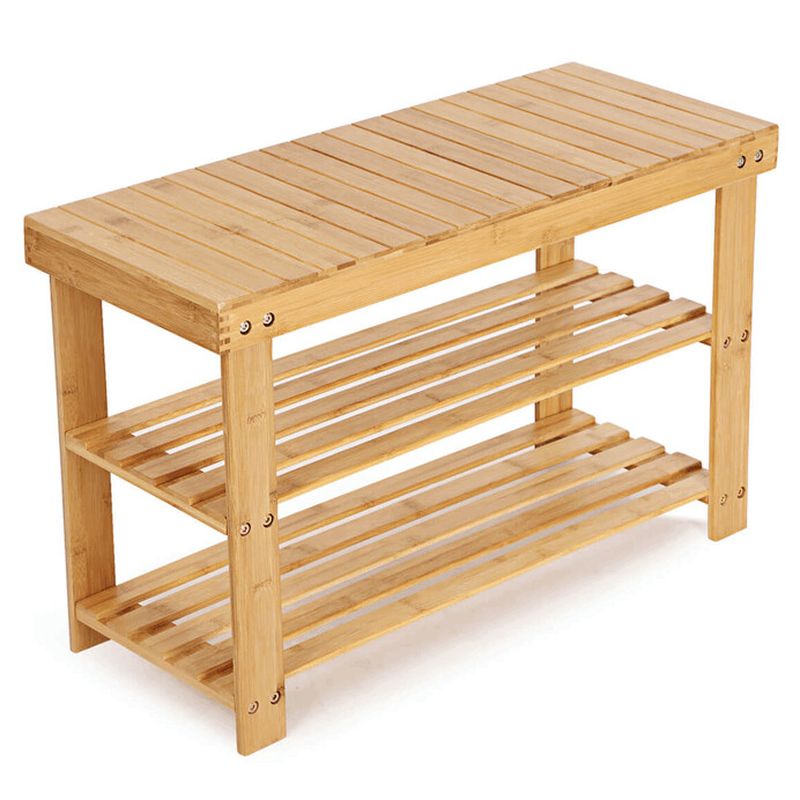 Botník, 70cm, bambus, prírodný, ABO-E1004 NAT