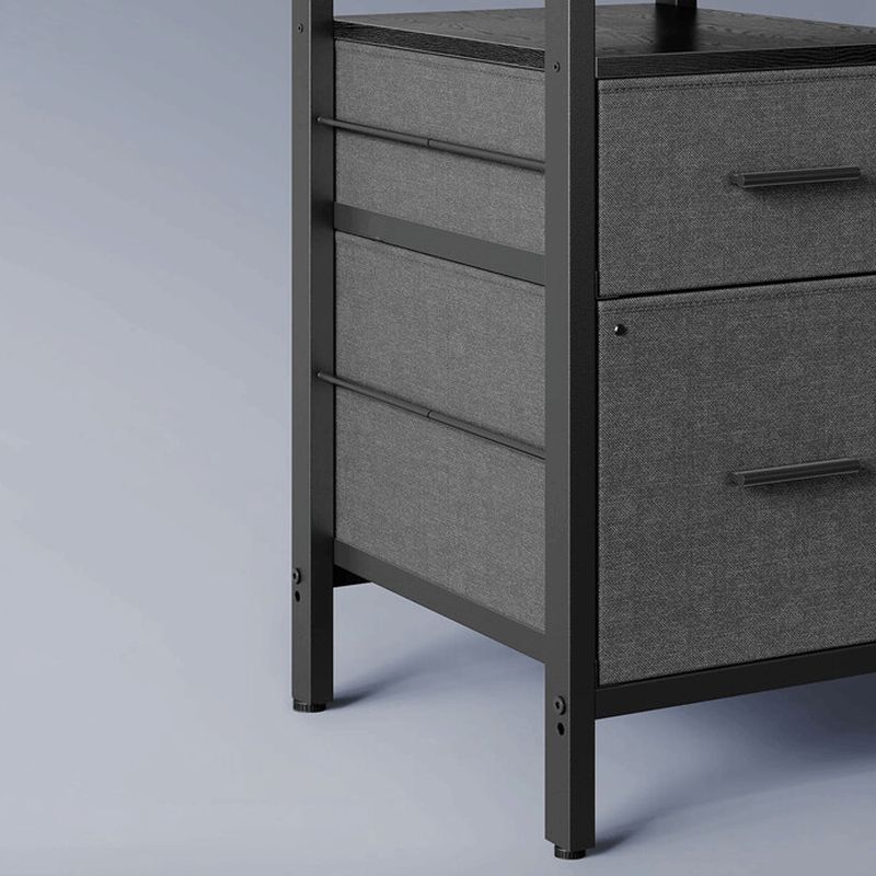 Pc stôl, 150x120cm, MDF čierna, APC-E1395 BK